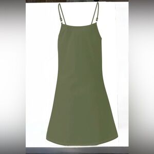 Elegant military Green Women's Dress